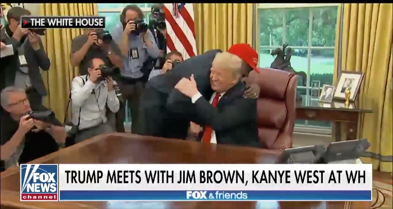 Kanye West and Donald Trump.