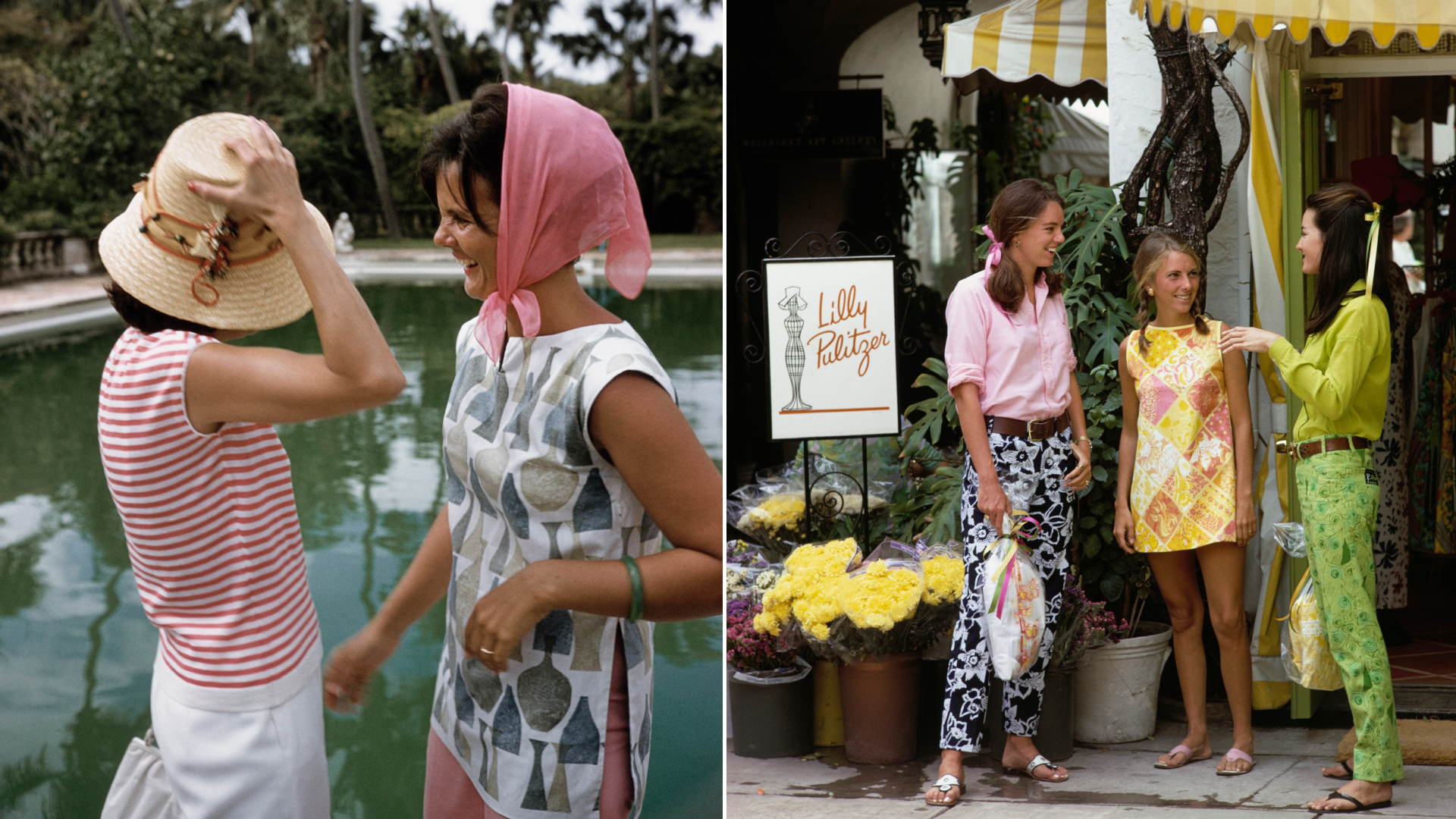 Lilly Pulitzer in palm beach in the 1960s