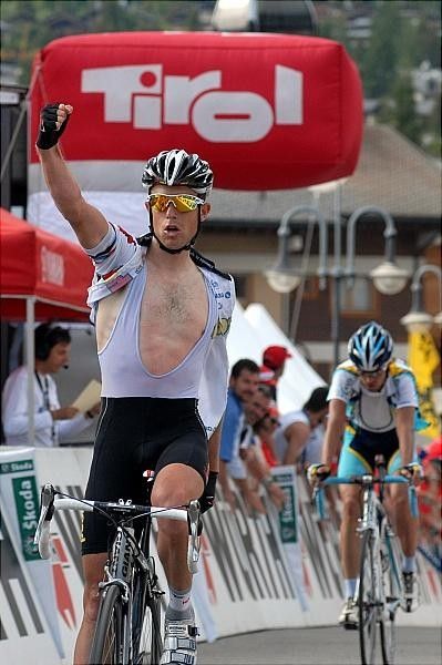 Luxembourg's Kim Kirchen (High Road) wins the day.