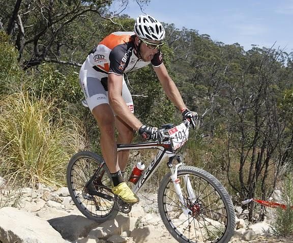 Paul Van Der Ploeg (Felt Bicycles) on his way to claiming the Under 23 Australian national cross country title