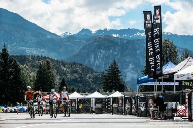 Finishing under the Chief in Squamish