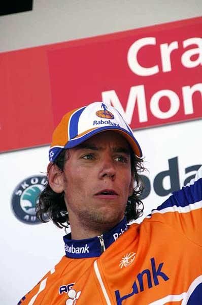 Thomas Dekker (Rabobank) his looks don't reveal what he just accomplished