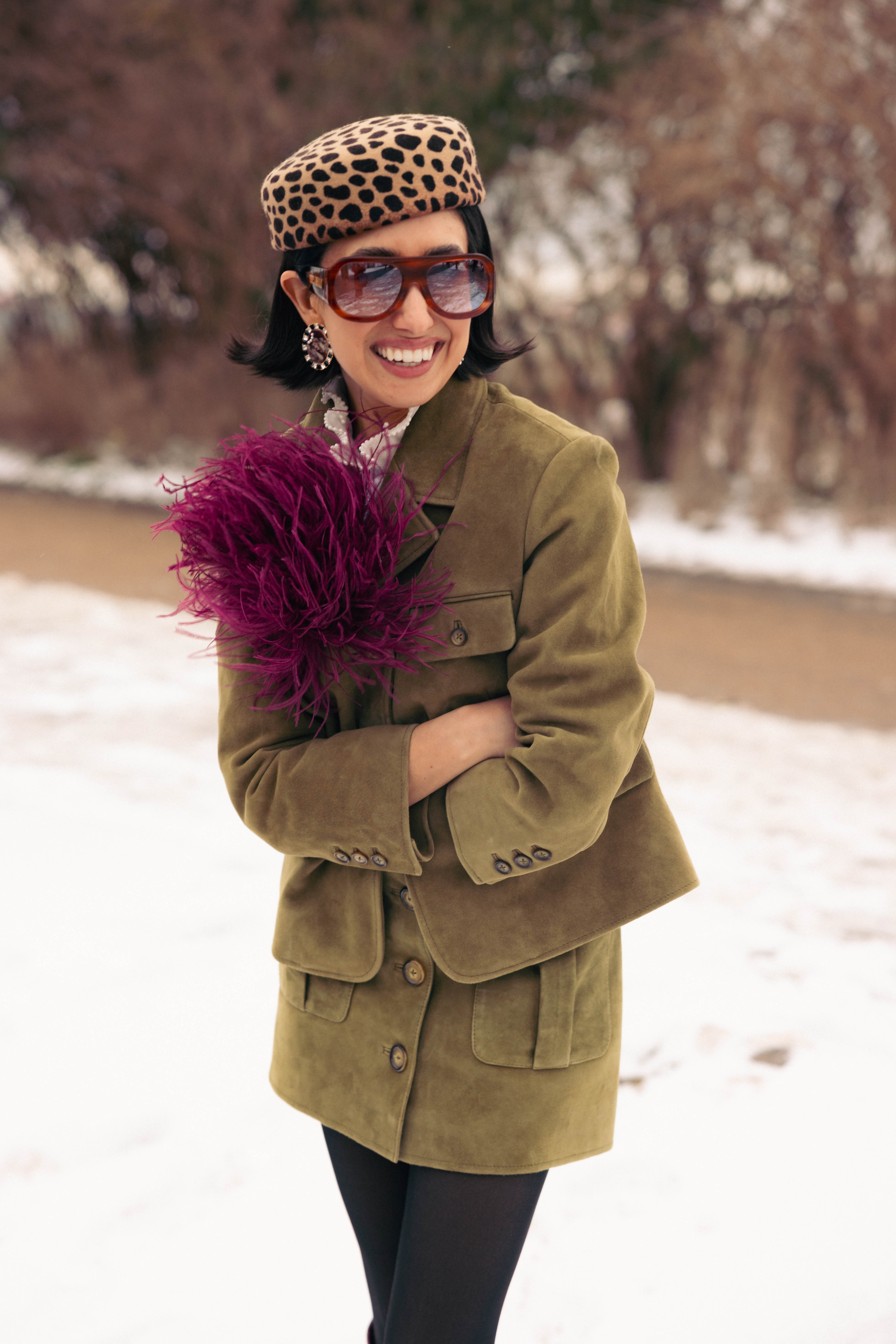 April Lockhart wearing hats