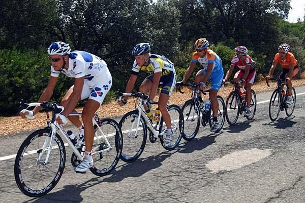 Anthony Roux (Fran&ccedil;aise des Jeux) leads the breakaway.