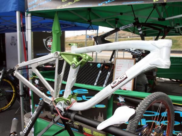 Portland, Oregon's One Ghost Industries showed its new Musashi downhill platform at the Sea Otter Classic.