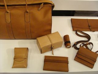 A collection of leather bags and holdalls