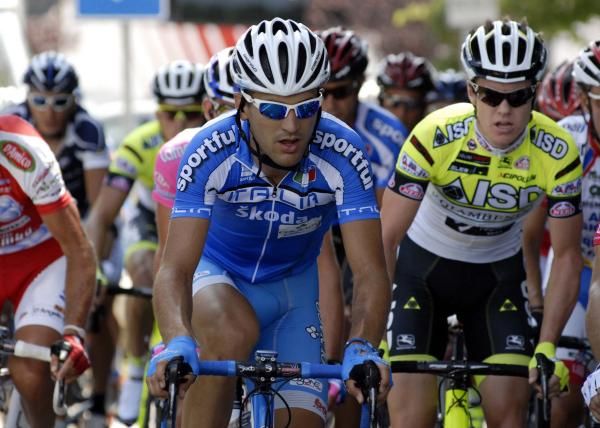 Alan Marangoni (Colnago-CSF) in an Italian national squad jersey