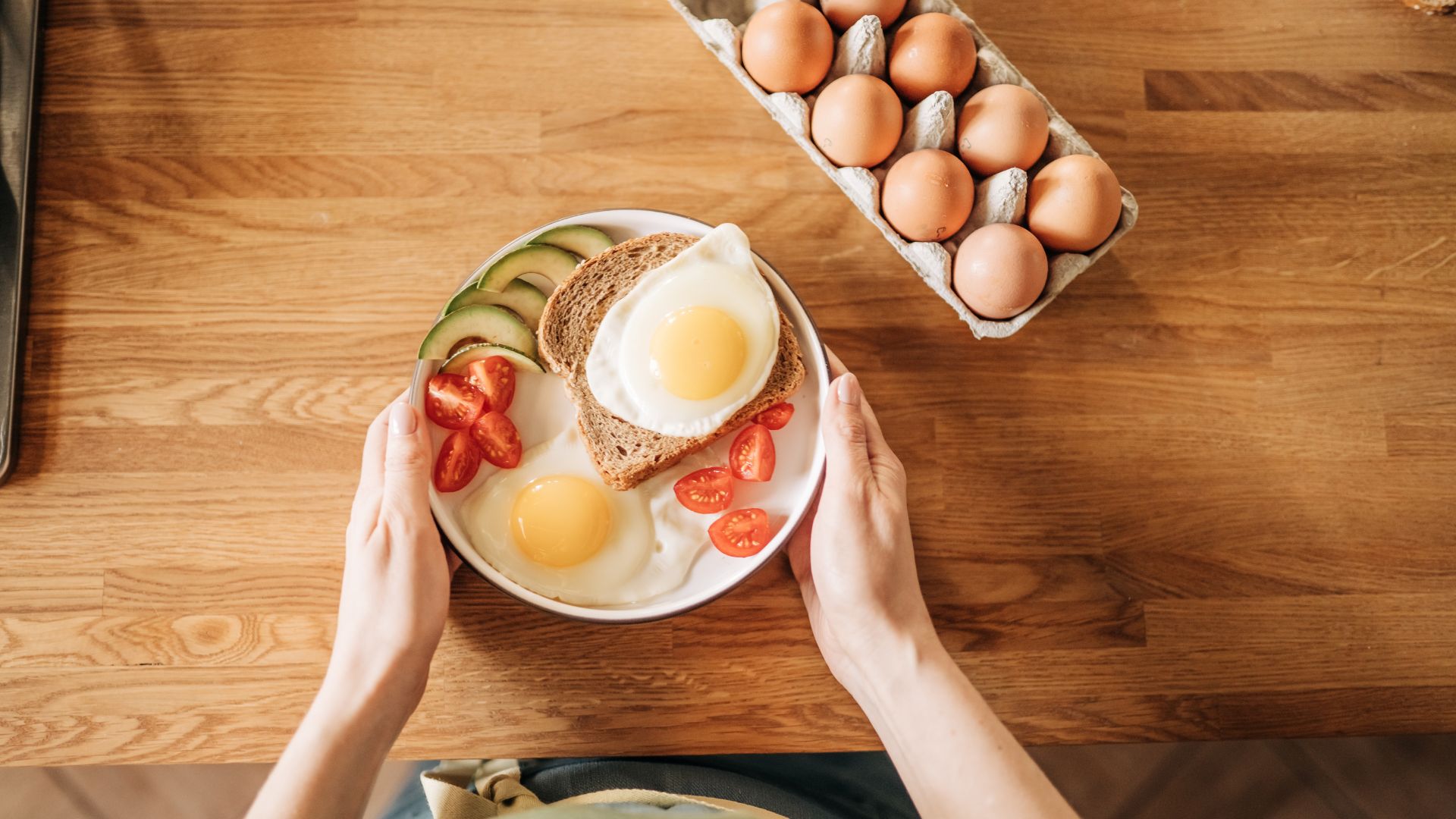 Bowl of protein, including eggs