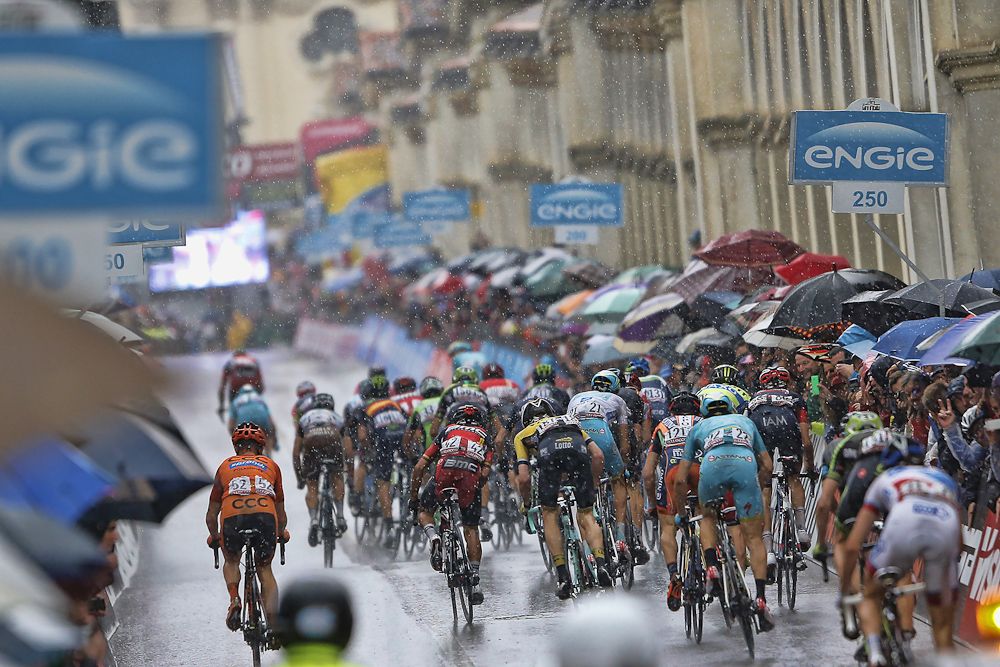 A very wet day.