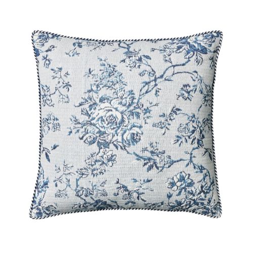 Oversized Square Floral Jacquard Pillow
