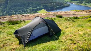 Terra Nova Laser Compact All-Season 2 tent pitched on hill