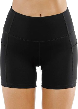 THE GYM PEOPLE, High Waist Yoga Shorts 