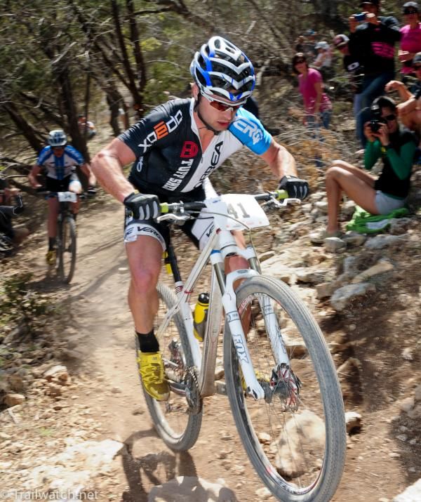Bryan Fawley (Orbea Tuff) rides with home court advantage