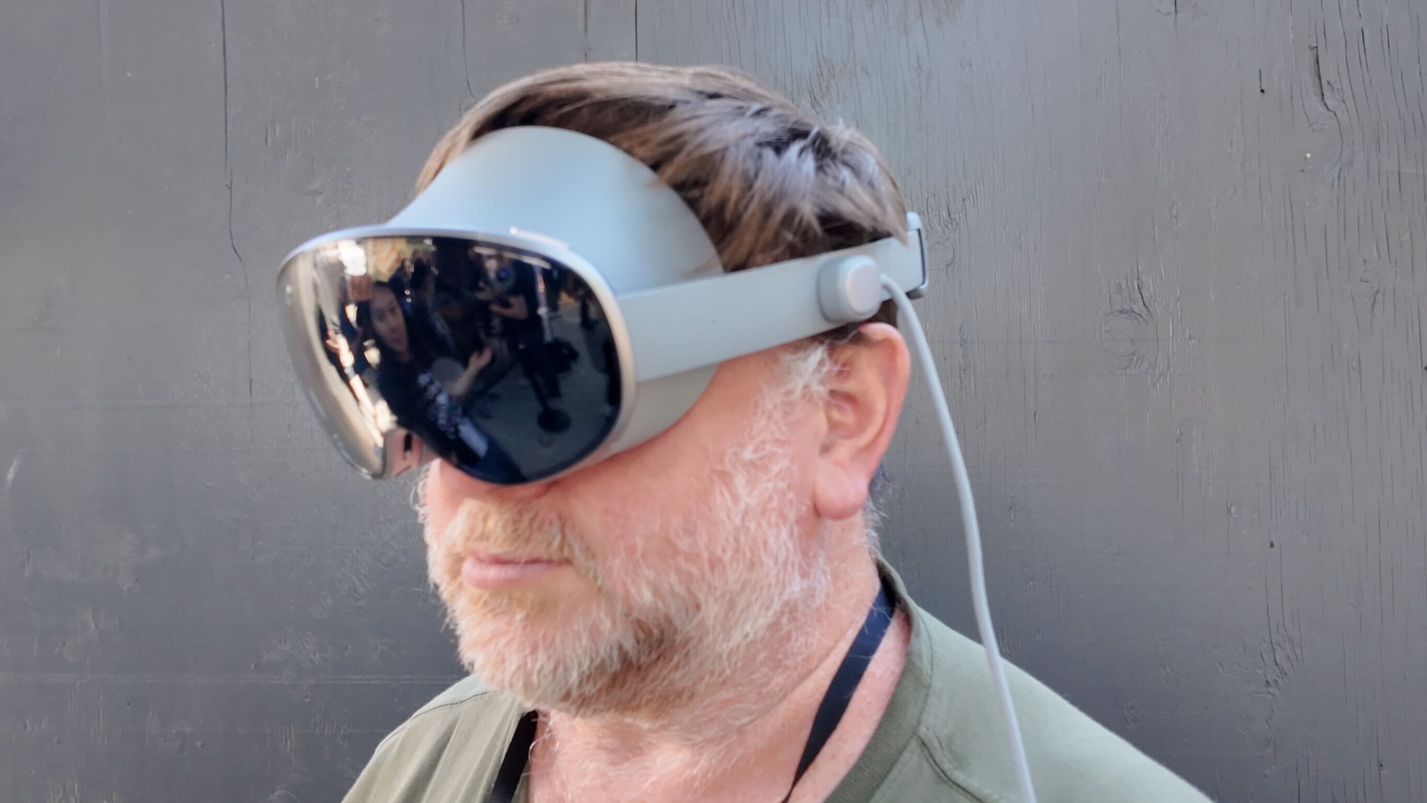 Project Moohan headset being worn