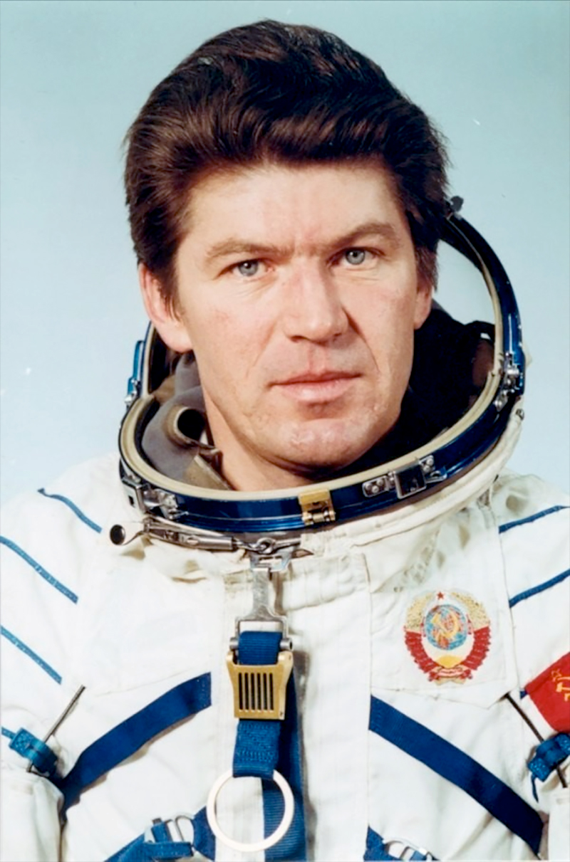 Portrait of cosmonaut Valery Victorovich Ryumin.