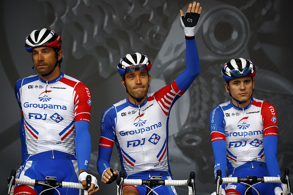 Thibaut Pinot (Groupama-FDJ) at the start of the opening stage of the Criterium du Dauphine