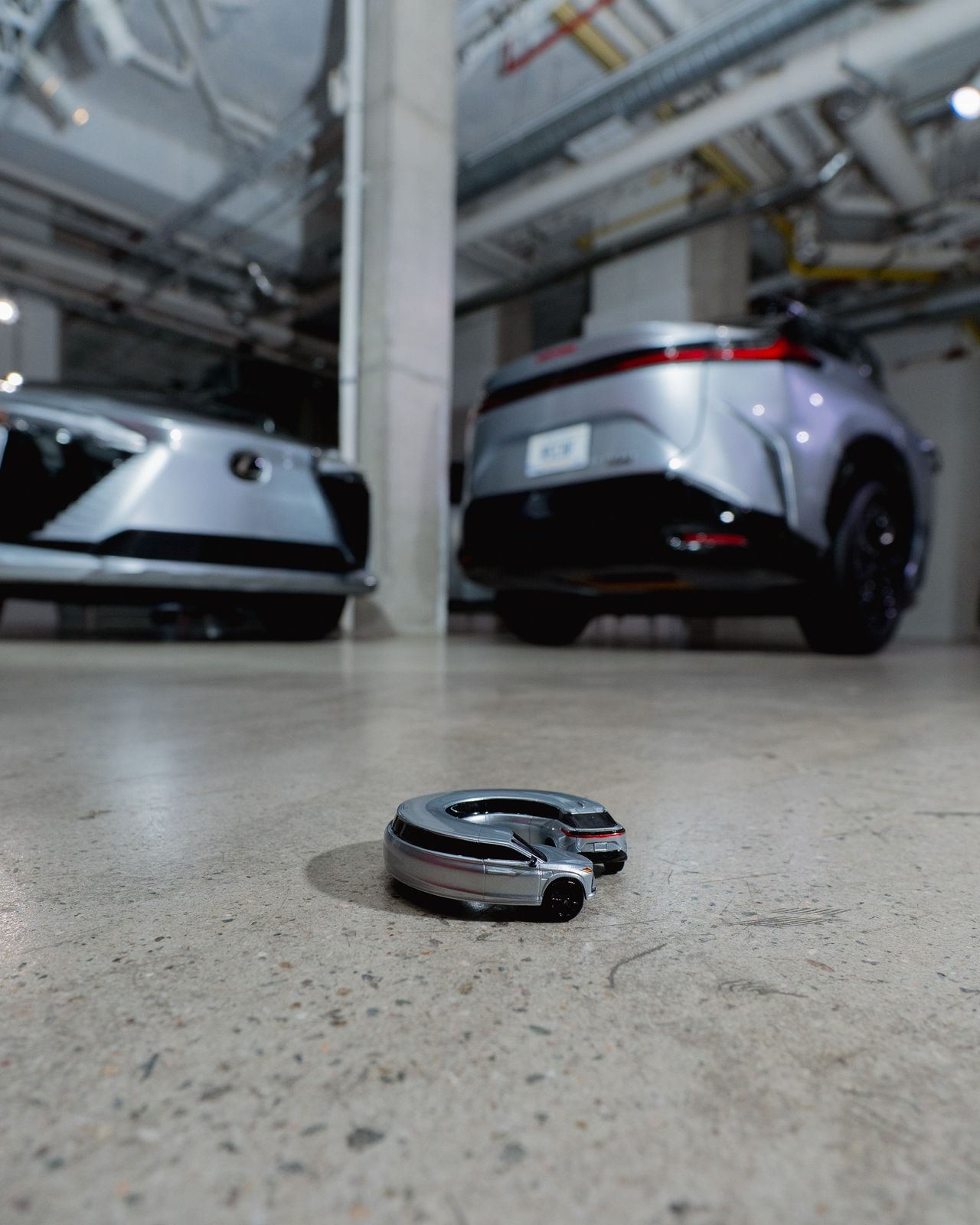 Lexus also produced scale models of each sculpture