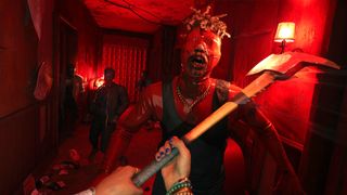 An official gameplay screenshot of Dead Island 2 gameplay.