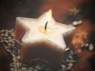 Star-shaped candle