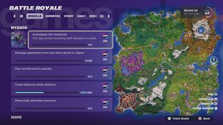 Godzilla Fortnite Quests in Chapter 6 Season 1