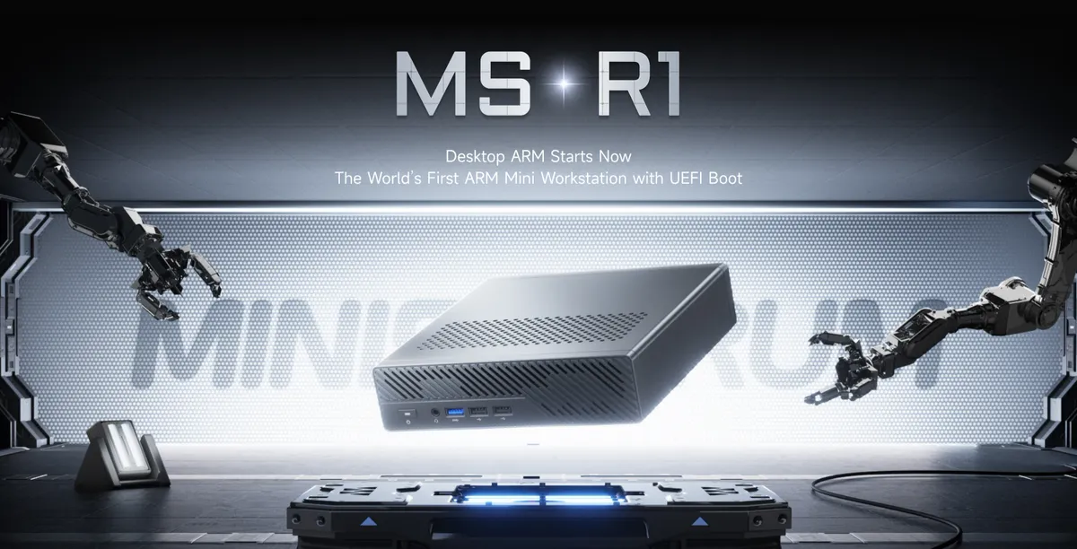 Minisforum launches its first ARM-based Mini PC with a full x16 PCIe slot for discrete GPUs — The MS-R1 packs a 12-core Cixin P1 SoC with up to 64 GB of RAM and generous IO, starting at $500