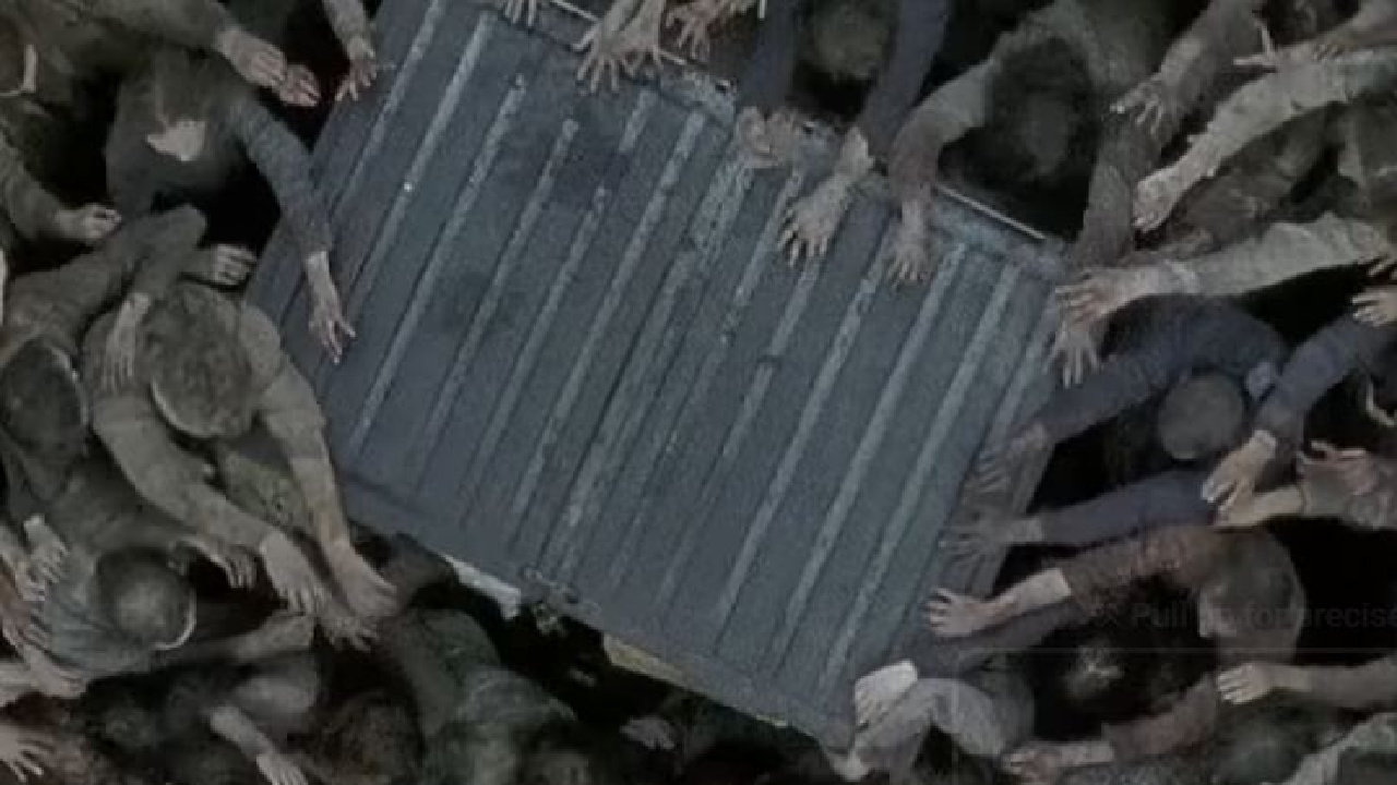 The dumpster in The Walking Dead.