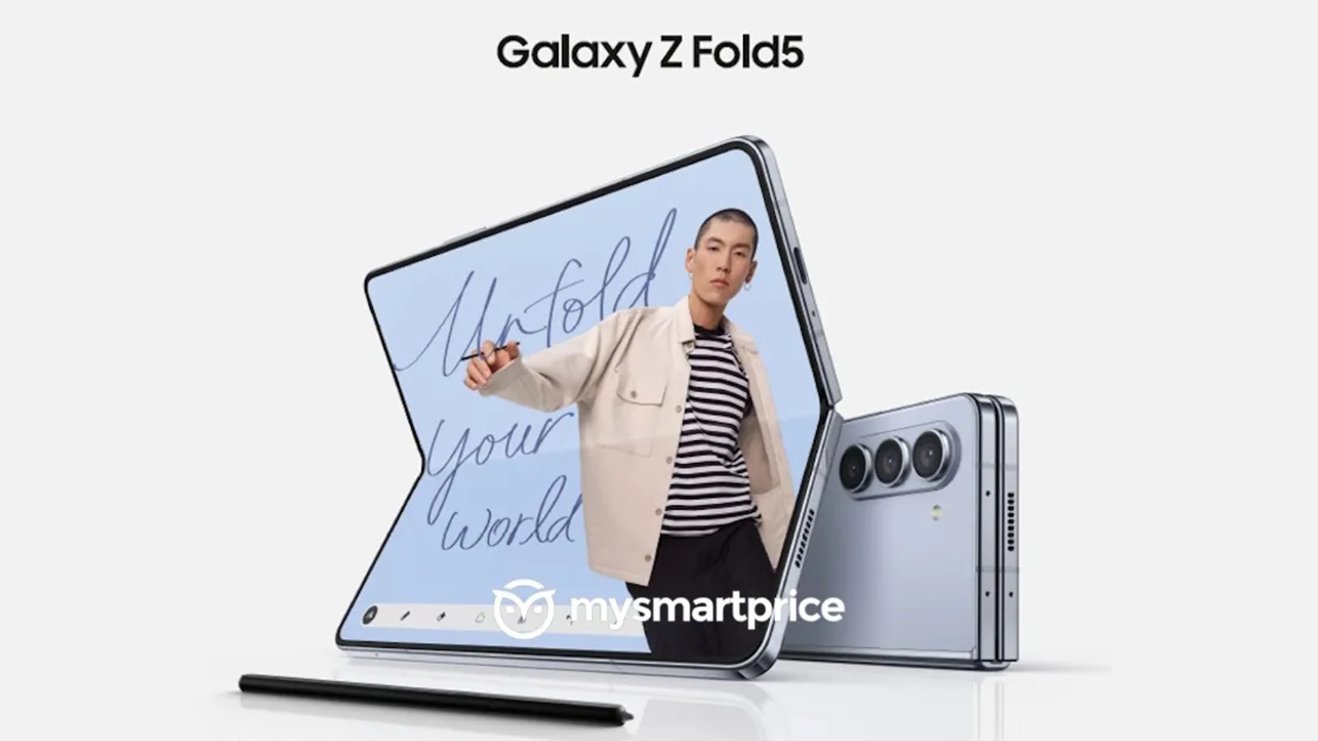 Galaxy Z Fold5 leaked press render