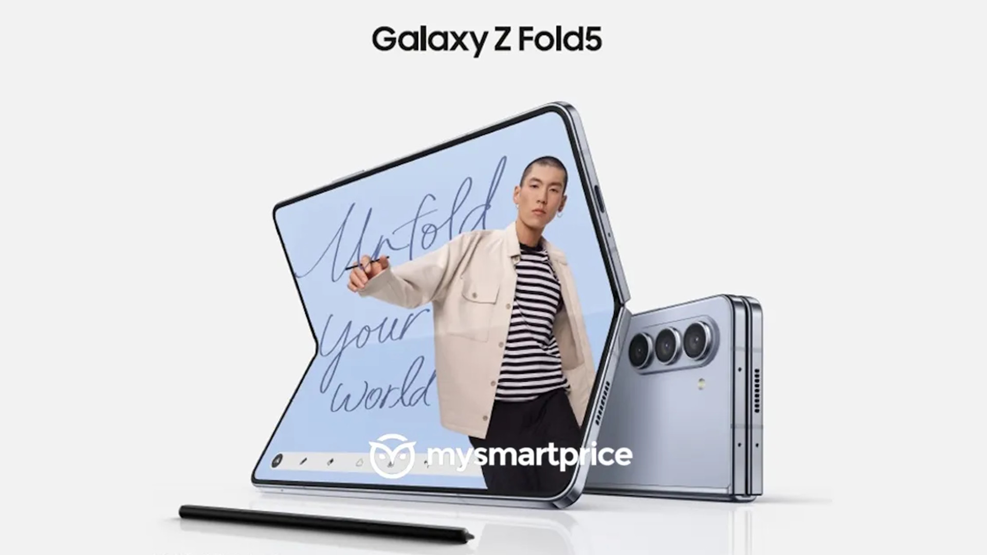 Das Galaxy Z Fold5 hat ein Presse-Rendering durchgesickert