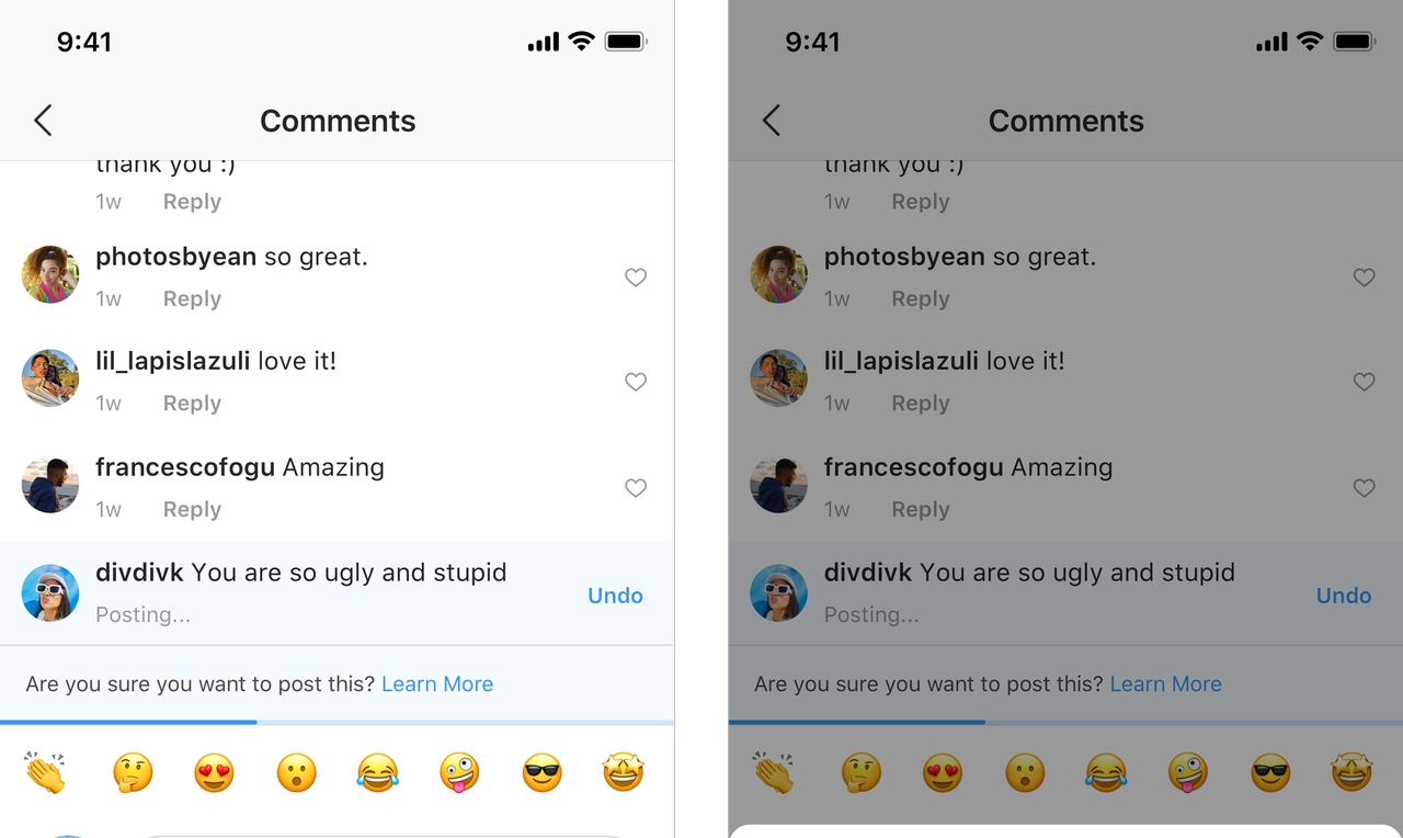 Instagram cyber bullying