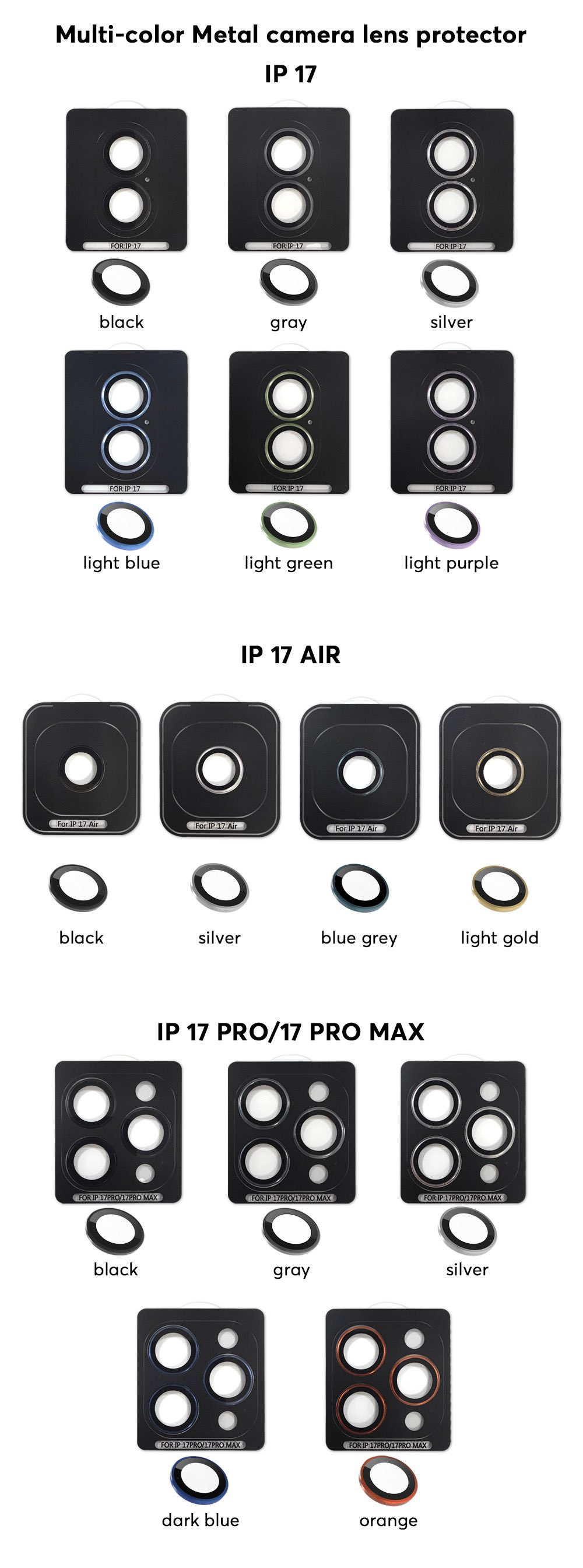 iPhone 17 camera color modules