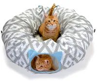 Kitty City Large Cat Tunnel Bed
