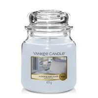 A Calm &amp; Quiet Place Medium Jar Candle: £21.99 £15.39 | Yankee Candle
