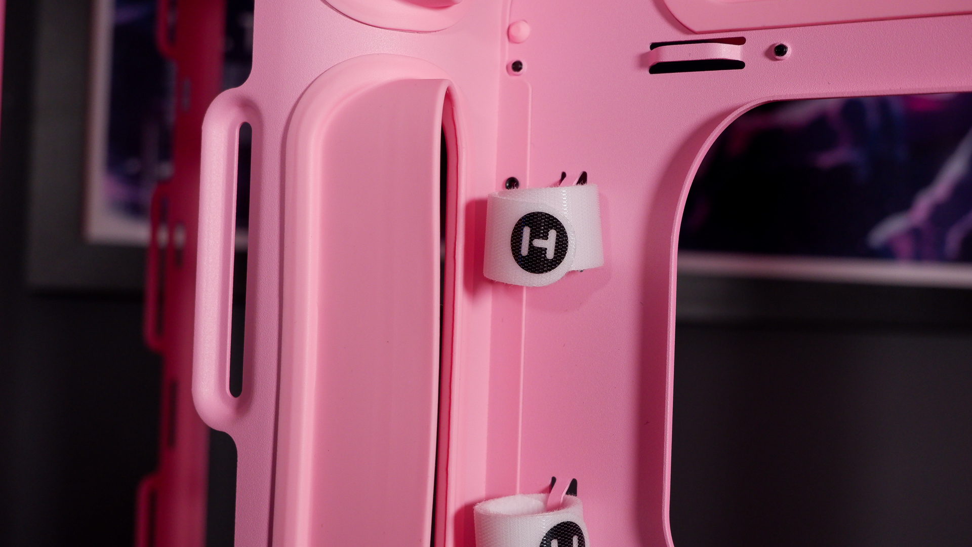 The Hyte X50 PC case on a desk ready to be built into for testing and review.