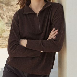 Poetry Cashmere Zip-Up