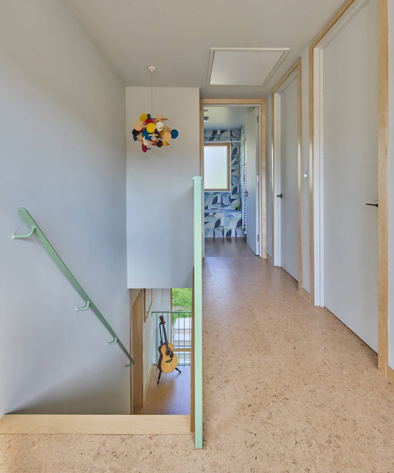Hallway at the top of the stairs