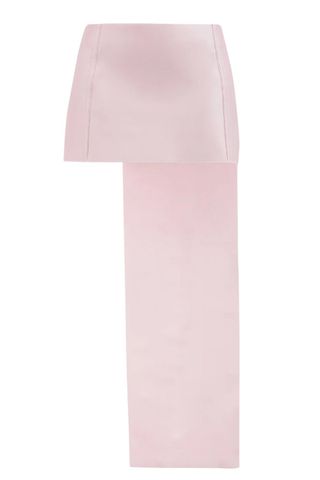 Prada Panelled-train silk-gabardine mini skirt