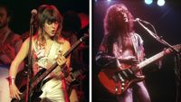 Left&ndash;Suzi Quatro performs on stage at Hammersmith Odeon on November 2nd, 1978 in London, England; Right&ndash;English singer-songwriter Peter Frampton performing at Wembley Empire Pool, London, October 1976