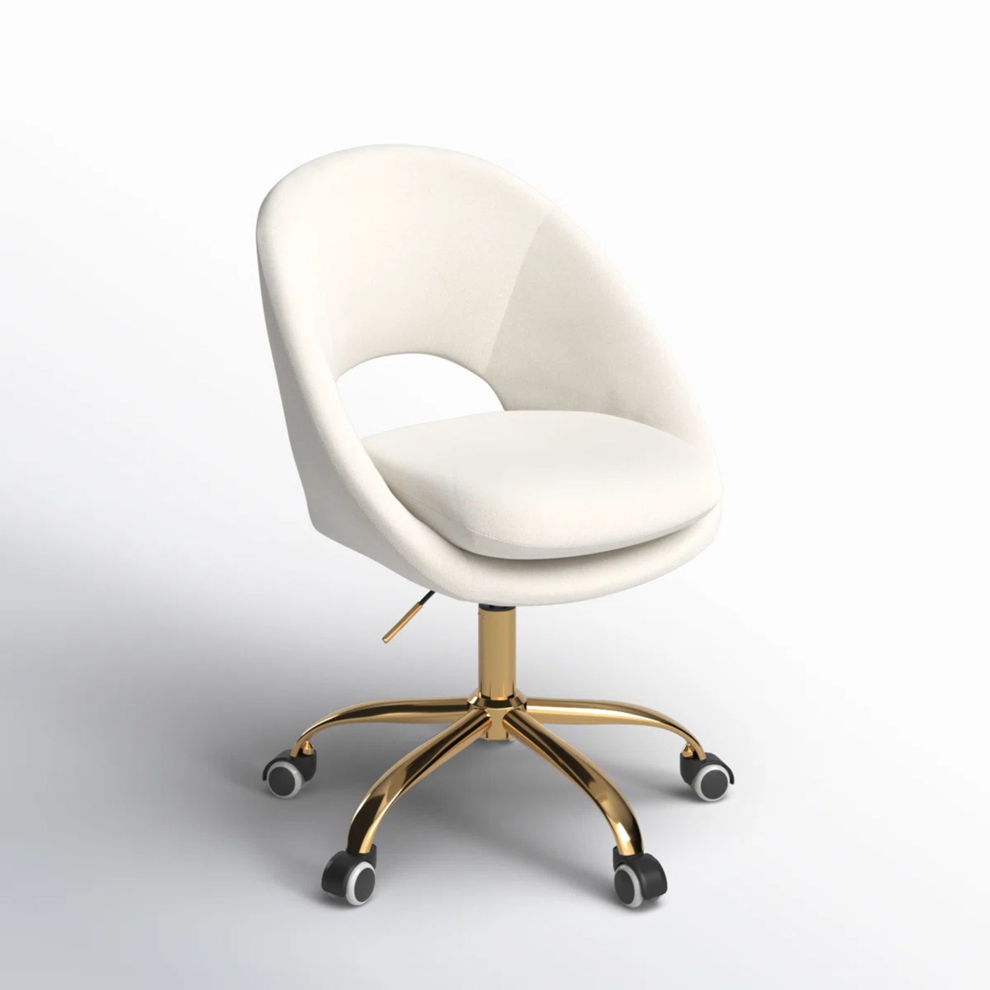 Wayfair, Kelly Clarkson Home Louise Velvet Modern Task Chair With Ergonomic Design &amp;amp; Reviews | Wayfair