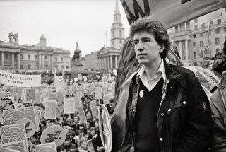 Robinson at the Anti-Nazi Carnival, Trafalgar Square, 1978