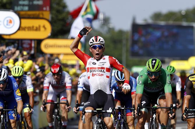 Caleb Ewan (Lotto Soudal) wins stage 16 at the Tour de France