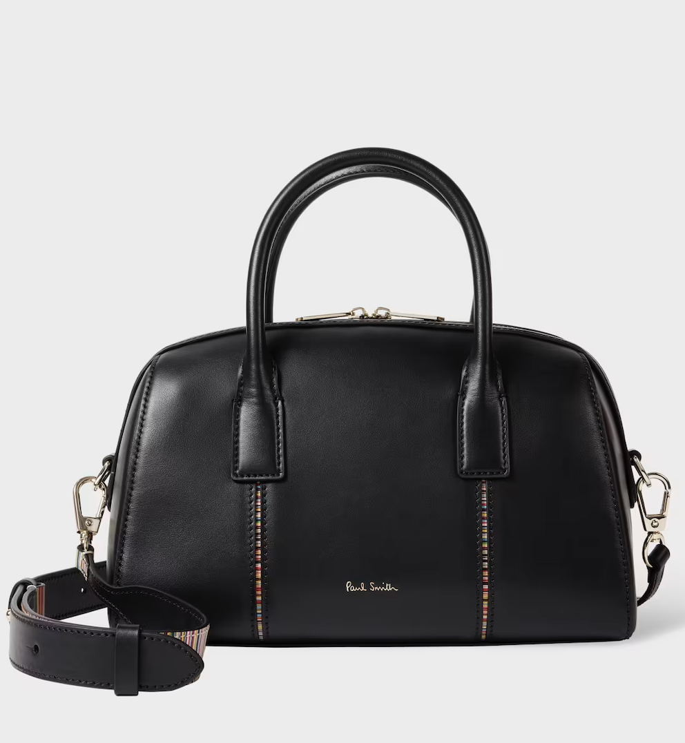 Paul Smith, Small Leather Black &#039;Boston&#039; Bag