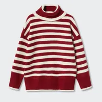 Striped turtleneck sweater, was £49.99 now £29.99 | Mango