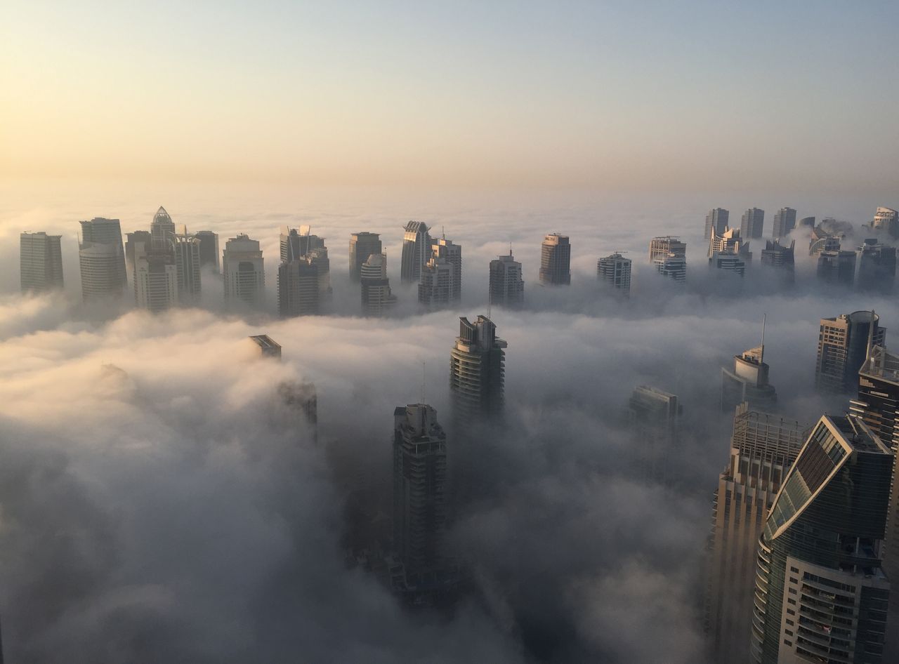 Dubai in the fog