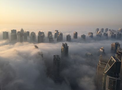 Dubai in the fog