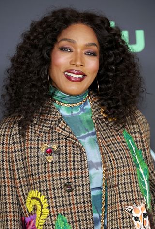 Angela Bassett with natural textured curls