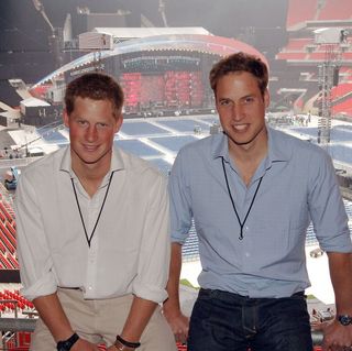 Prince William and Prince Harry Prepare for Diana Concert