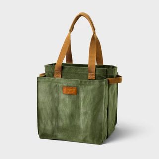 Hilton Carter for Target 20 oz. Boxy Waxed Canvas Garden Tote Green