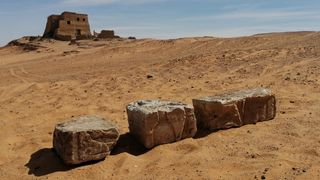 Ancient blocks with hieroglyphic inscriptions were discovered in Sudan.