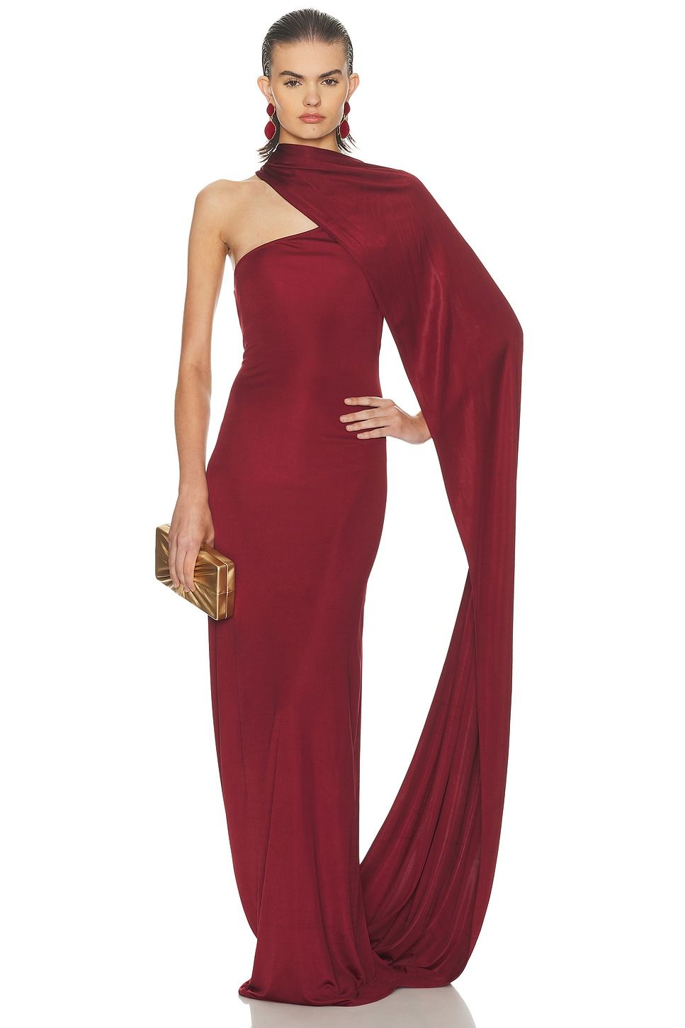 Helsa The Muse Cape Jersey Dress