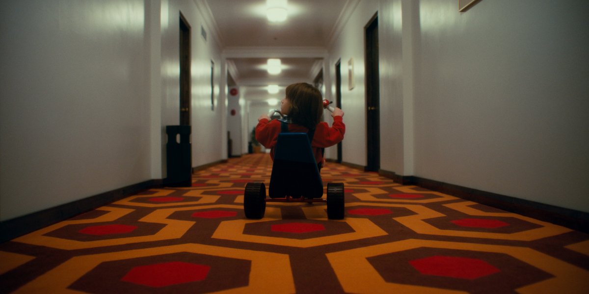 Danny peddles in the Overlook Hotel in Doctor Sleep